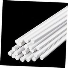 25PCS White ABS Styrene Plastic Round Bar Rods - 3mm Diameter, 3x250mm 25pcs