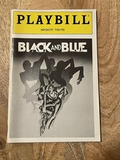 1989 vintage Playbill program from the Broadway musical revue Black and Blue