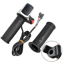 36V 48V E-Bike Throttle Accelerator Electric Bicycle Grip Handlebar LED Display