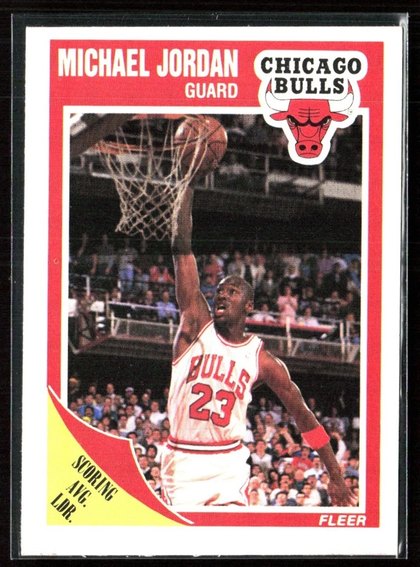 Michael Jordan 1989-90 Fleer #21 Chicago Bulls