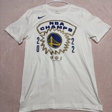 NWOT Men's Small Nike NBA 2022 Champions Golden State Warriors White T-Shirt