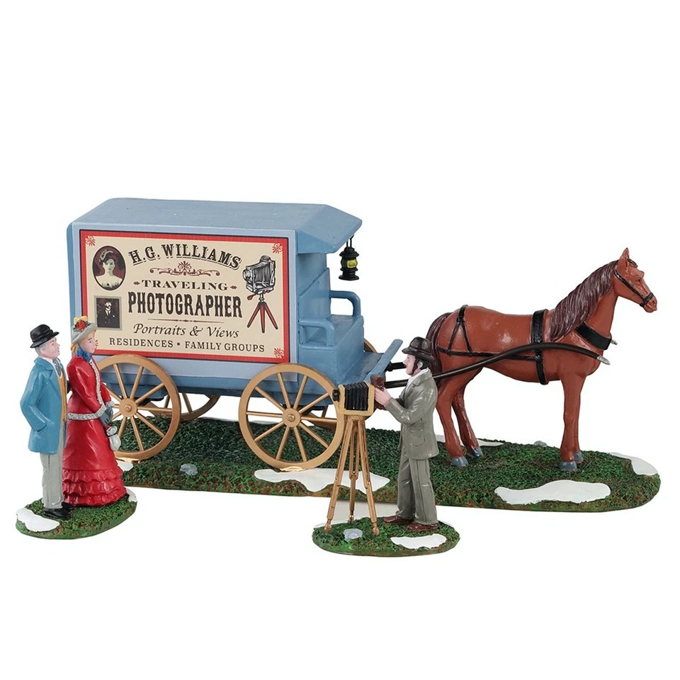 LEMAX - WAGON DE PHOTOGRAPHE EN VOYAGE Ensemble De 3 Pièces - Photo 1/1