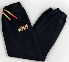Boys Nike Jordan Fleece Jogger Pants Black Sz Large 12-13