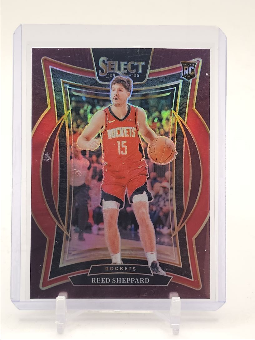 REED SHEPPARD 2024-25 SELECT CONCOURSE ROOKIE MAROON PRIZM RC /175 Q4945