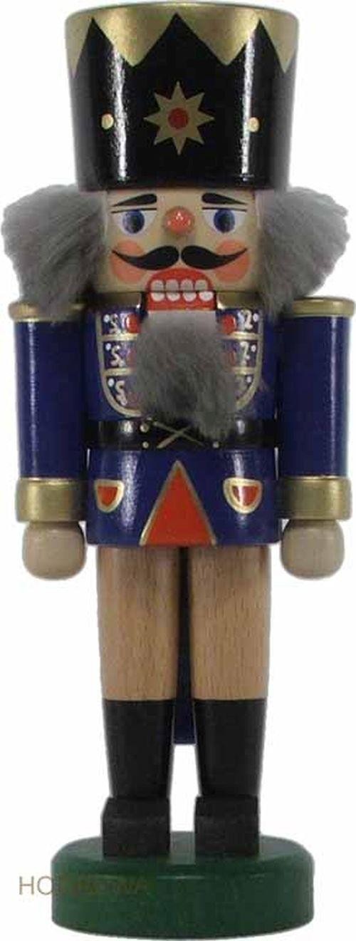 Nutcracker King Dark Blue 17.5cm NEW Wood Figure Erzgebirge | eBay