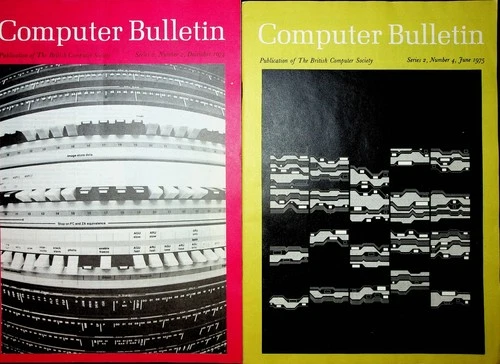 2 issues 1970s Computer Bulletin vintage magazine BCS British Computer Society
