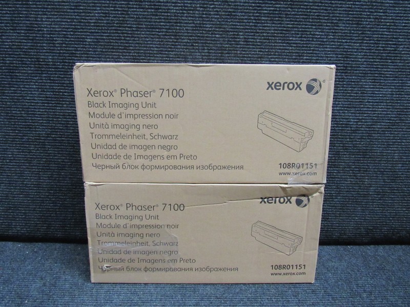 LOT OF 2! GENUINE XEROX 108R01151 (PHASER 7100) BLACK IMAGING UNIT