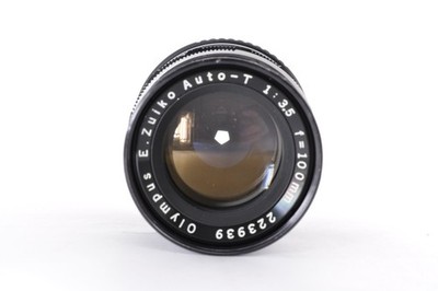 Near Mint-] Olympus E.Zuiko Auto-T 100mm f/3.5 Lens for Pen F FT