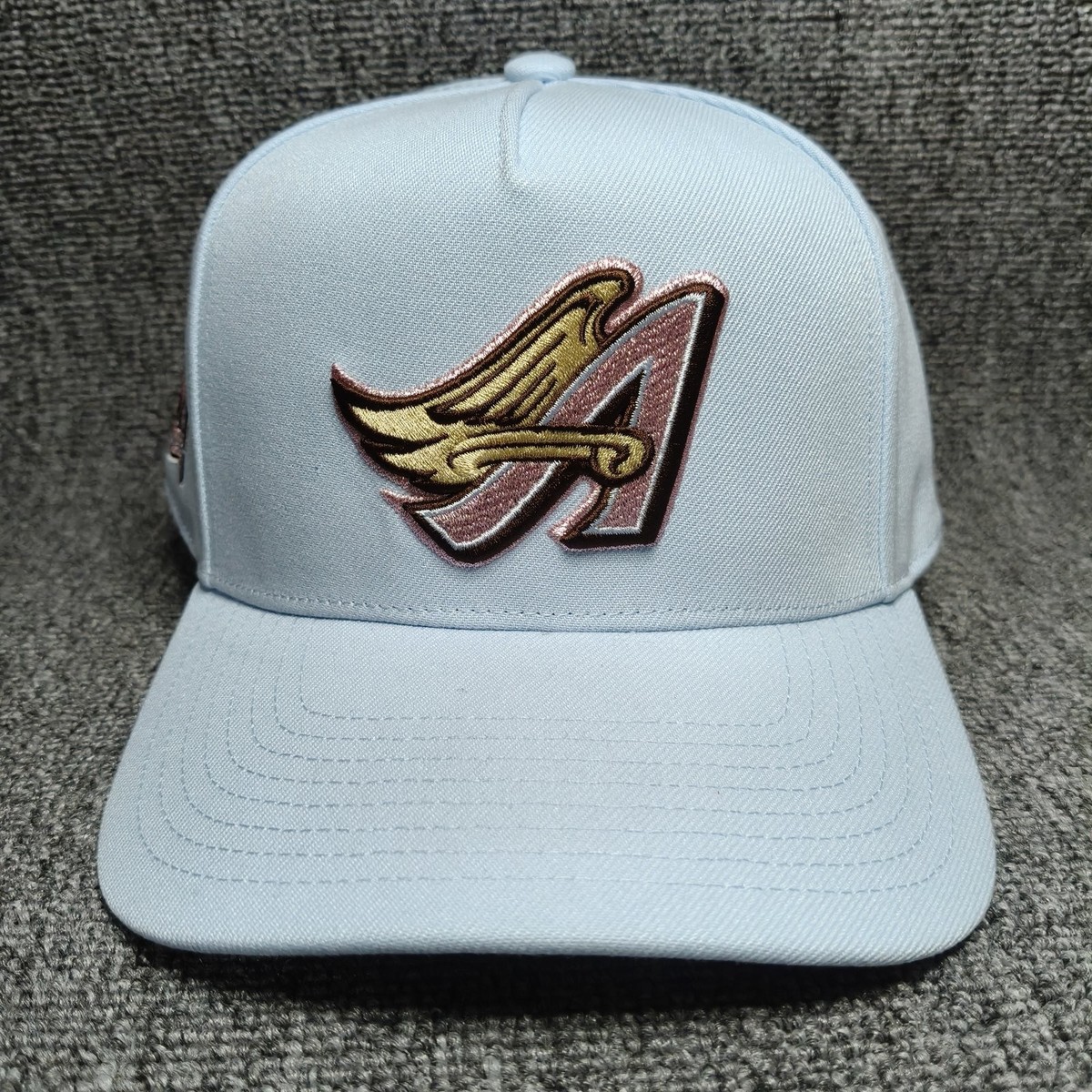 Mitchell & Ness Akron Aeros 40 Acres Curved Snapback Cap Blue
