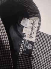 VTG Giorgio Sant Angelo 100 Pure Wool Houndstooth Pleated Trousers Pants Size 8