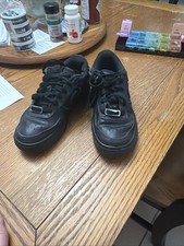 Size 4.5 GS - Nike Air Force 1 LE Low Triple Black