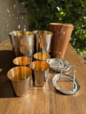 German Art Deco Nested Travel Cocktail Shaker Set DRGM