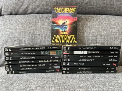 Lot de 15 livres Frissons Cauchemars Gardienne Poisson d avril French Horreur