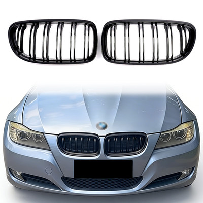 M-Style Double Slats Front Grille For BMW 3-Series E90 E91 328i 335i 2009-2011