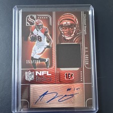 2020 Panini Playbook Signature Routes A.J. Green SR-AJ /199 Bengals NFL Card