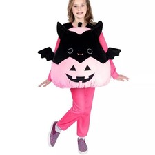 Girls Squishmallows EMILY the BAT in Pumpkin Stuffed Halloween Costume OSFM NWT
