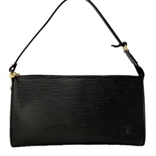 LOUIS VUITTON Handbag Pochette Accessoires Pouch M52942 Epi Black Women's Auth