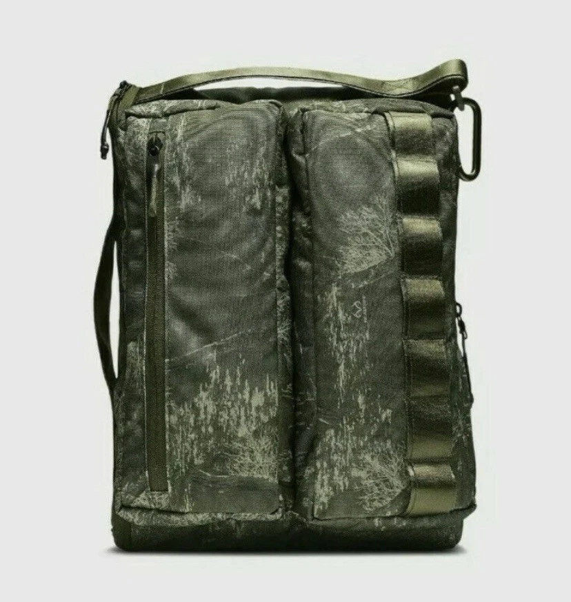 NIKE NIKELAB PROFILE PRINTED OLIVE CANVAS BACKPACK - BA6379 395