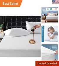 OEKO-TEX Certified Queen Mattress Cover - Waterproof  Smooth Microfiber Comfort