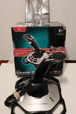 Logitech Extreme 3D Pro USB Joystick  J-UK17 Tested Fully Functional WATCH VIDEO