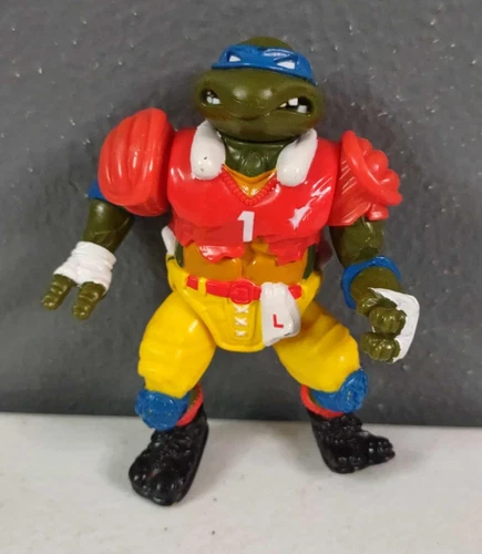Vintage 1991 Teenage Mutant Ninja Turtles TMNT TD Tossin Leonardo Figure