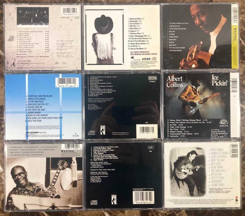 CD Lot of 9 Classic Blues Guitar Greats BB Albert King Collins Muddy Waters - Imagem 2 de 4