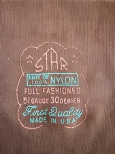 Vintage Star Seamed Mesh Stockings 2 Pairs 31 1/2 Inch  s Long