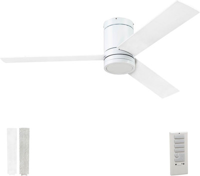 Espy, 52 Inch Flush Mount Contemporary Indoor LED Ceiling Fan W