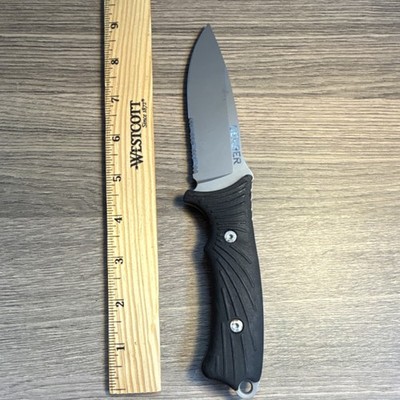 Gerber Big Rock Fixed Blade Rubber Handle Hunting Knife 6580216AA
