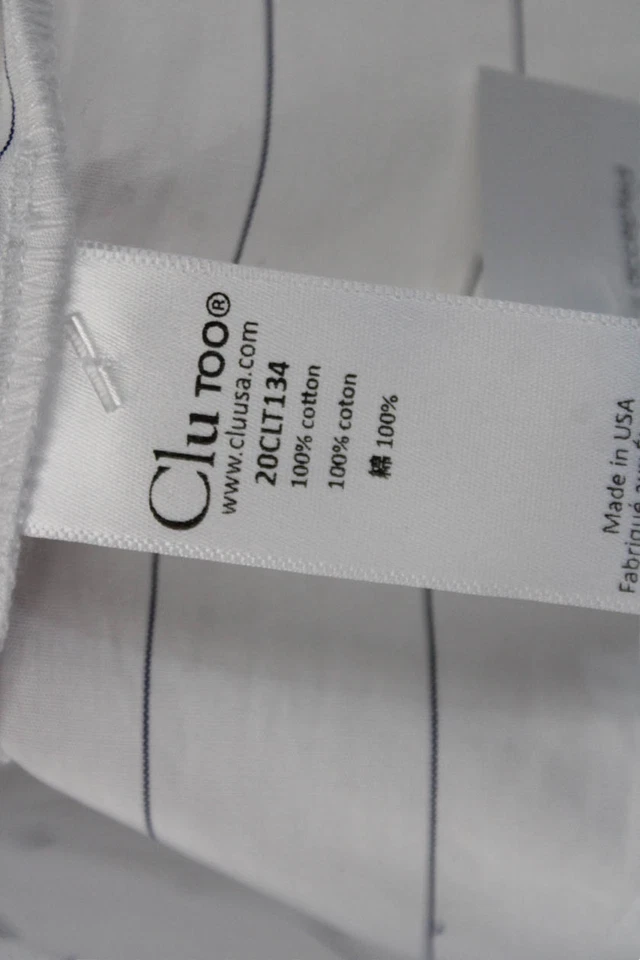 Clu TOO Women's Collared Short Sleeves Cotton Button Down Shirt Striped Size XS - Image 4 of 4