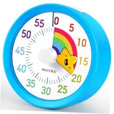 60-Minute Visual Timer, Rainbow Classroom Timers for Kids, Time Blue  Star