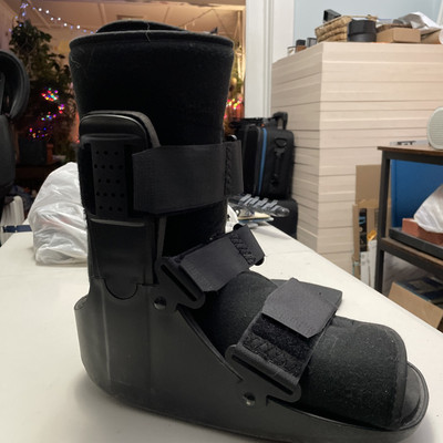Advanced Ortho Size Large Black Orthopedic Walking Boot Foot Ankle Cast