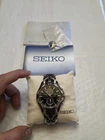 VTG  Seiko Solar Chronograph  Watch BLACK DIAL Non Working 442271 V172-0AK0 #7