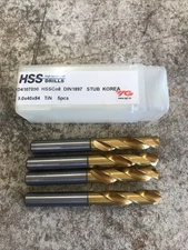 9.0mm HSCO Screw Machine Drill Tin Coated BRAND NEW Qty 4