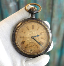 Antique 19th Century Regulateur Pocket Watch   66mm Case - Well working