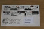 GB 2020 Romantic Poets FDC Tallents Cancel Free UK P&P