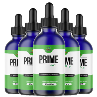 Prime Drops - Amino Diet Drops- Keto & Weight Support- 5 Bottles- 300ml (2fl oz)