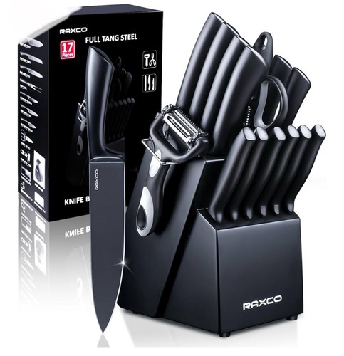 RAXCO Knife Set Kitchen Knife Set Knife Block Set Chef Knife Set with Block-AU - Picture 2 of 5