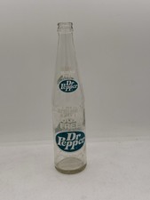 VINTAGE SUGAR FREE DR PEPPER 10 OZ GLASS SODA BOTTLE-1971