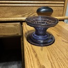 New, Bath And Body Works Purple,  Glass,  Three Wick Candle Holder ￼ — photo 3