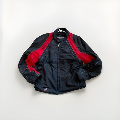 Joe Rockets Motorcycle Racing Jacket Dunlop Size 3XL Black Mesh Full Zip