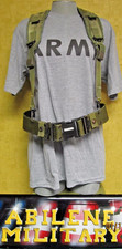 Original U.S Army OD Webbing System LBE Suspenders Pistol Belt LC-2 Military Med