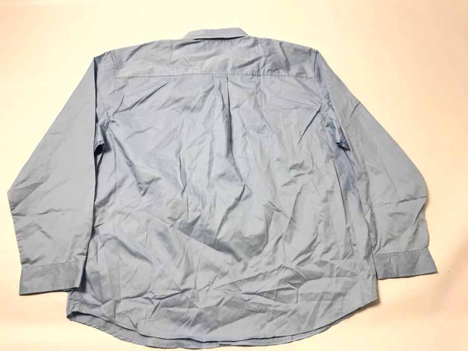Featherlite Men’s Button Down Shirt Size 2XL Blue Longsleeve Stain Resistant New - Image 4 of 4