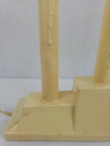 🕯Vintage Grants Christmas Window 3 Light Plastic Candolier C7 Bulbs With Box 1C - Picture 4 of 12