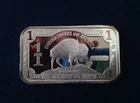 Northwest Territorial Mint In God We Trust Bison NWT-32 Silver Art Bar P2165