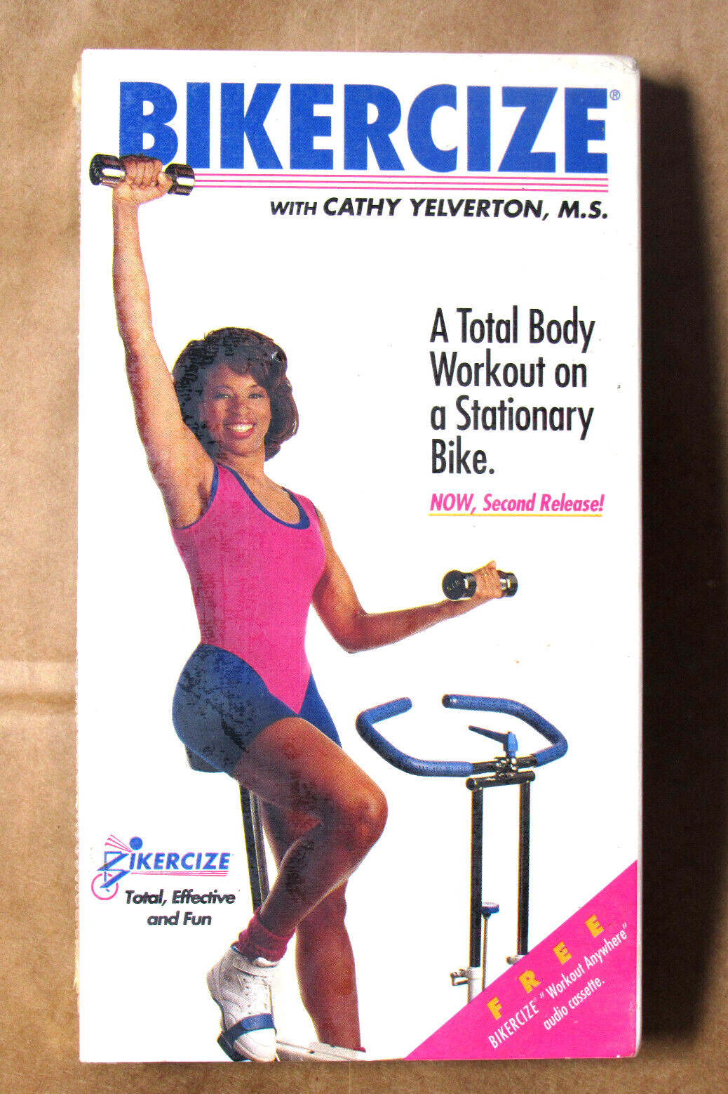 BIKERCIZE (VHS) *NEW/SEALED* 80S WORKOUT Stationary Exercise Bike VIDEO VCR TAPE