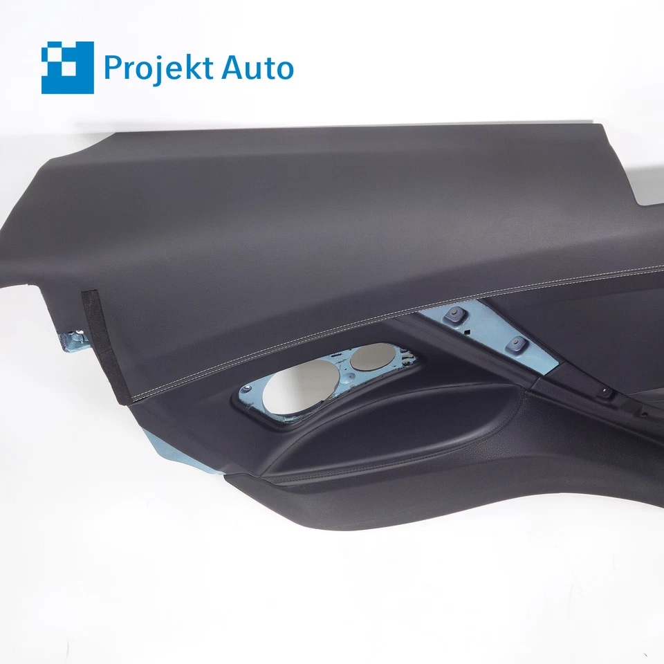 Panel lateral trasero izquierdo 12-18 OEM BMW negro napa NASW contraste 640i 650i F13 Foto 4 de 4