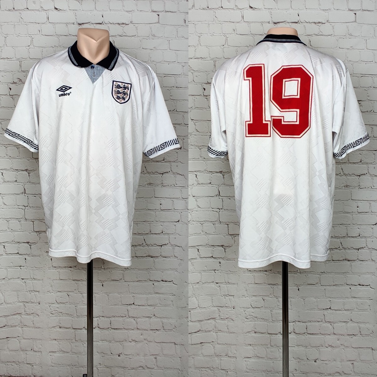 UMBRO アンブロ　90s イングランド代表England　ユニフォーム Football shirt soccer FC England Home 1990/1991/1992 Umbro