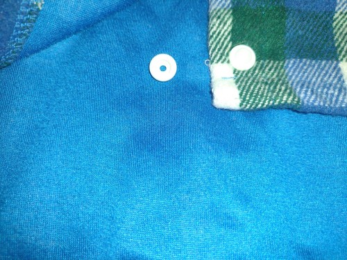 Heart To Tail Dog Coat Jacket Blue Plaid With Collar Lined Size Large Defect - Picture 7 of 12
