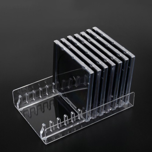 Acrylic CDs Storage Rack with AntiSlip Base Holds 12 Standard CDs for Desktop - Picture 5 of 8